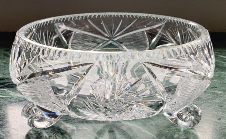 Vintage Star pattern Crystal bowl